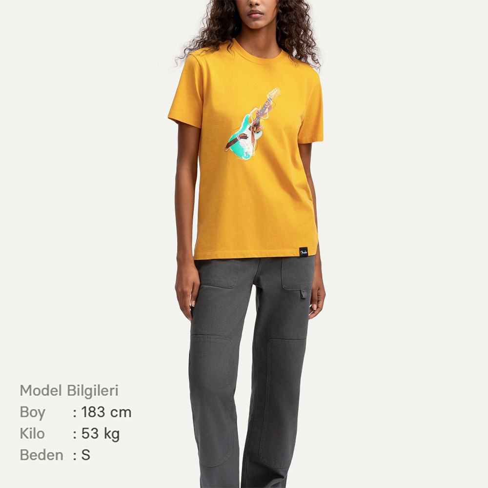 KAFT X FENDER X ZUHAL Riff Hands - Sulphur - Tasarım T-Shirt
